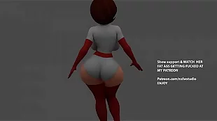 Helen parr - The Incredible - 4K sexy WALK