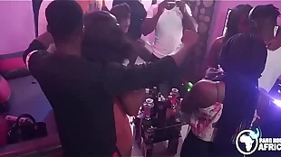 Bangnolly Africa - House Party Turns Into Wild Orgy sex party - Full HD