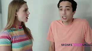StepMom Saves StepSon From His Nympho StepSis To Join Them