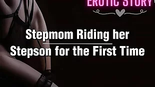 Stepmom Riding her Stepson for the First Time