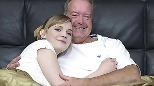 Sexy pretty good bends over to get fucked by grandpa big cock