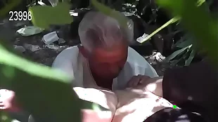 Young Girl  Fucked  Old Man on Cemetery