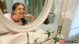Teen Step While Brushing Teeth